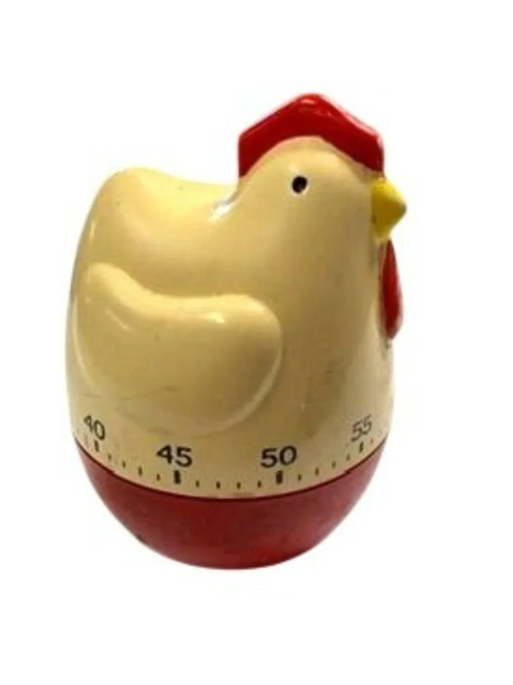 Vintage Chicken Hen Kitchen Timer 60 Minute Mechanical Windup Farmhouse Decor